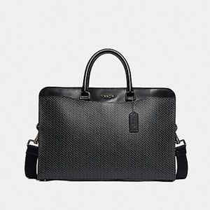 Coach Herringbone Briefcase Bag